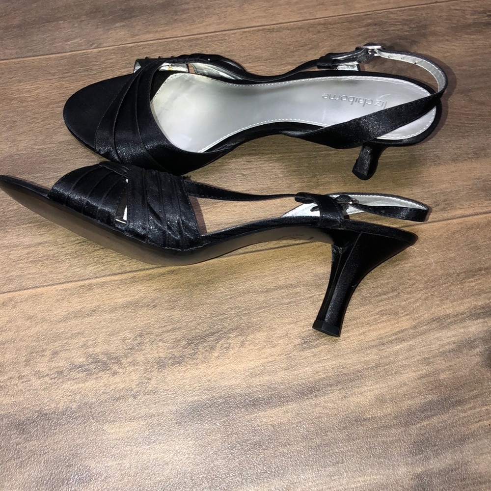 Liz Claiborne black heeled sandals size 11